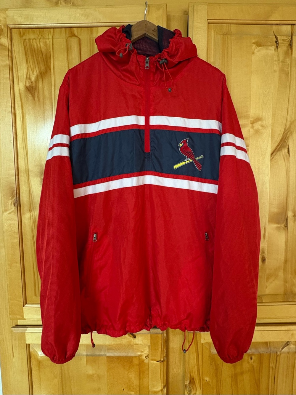Genuine Merchandise by Carl Banks St. Louis Cardinals Pullover Windbreaker - Picture 2 of 9
